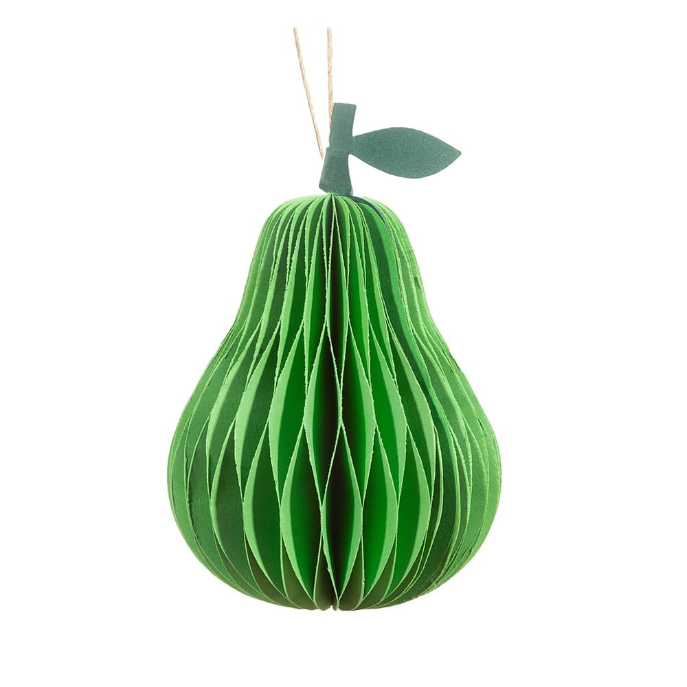 Papírová ručně vyrobená vánoční ozdoba ø 7 cm Pear Honeycomb – Sass & Belle Sass & Belle