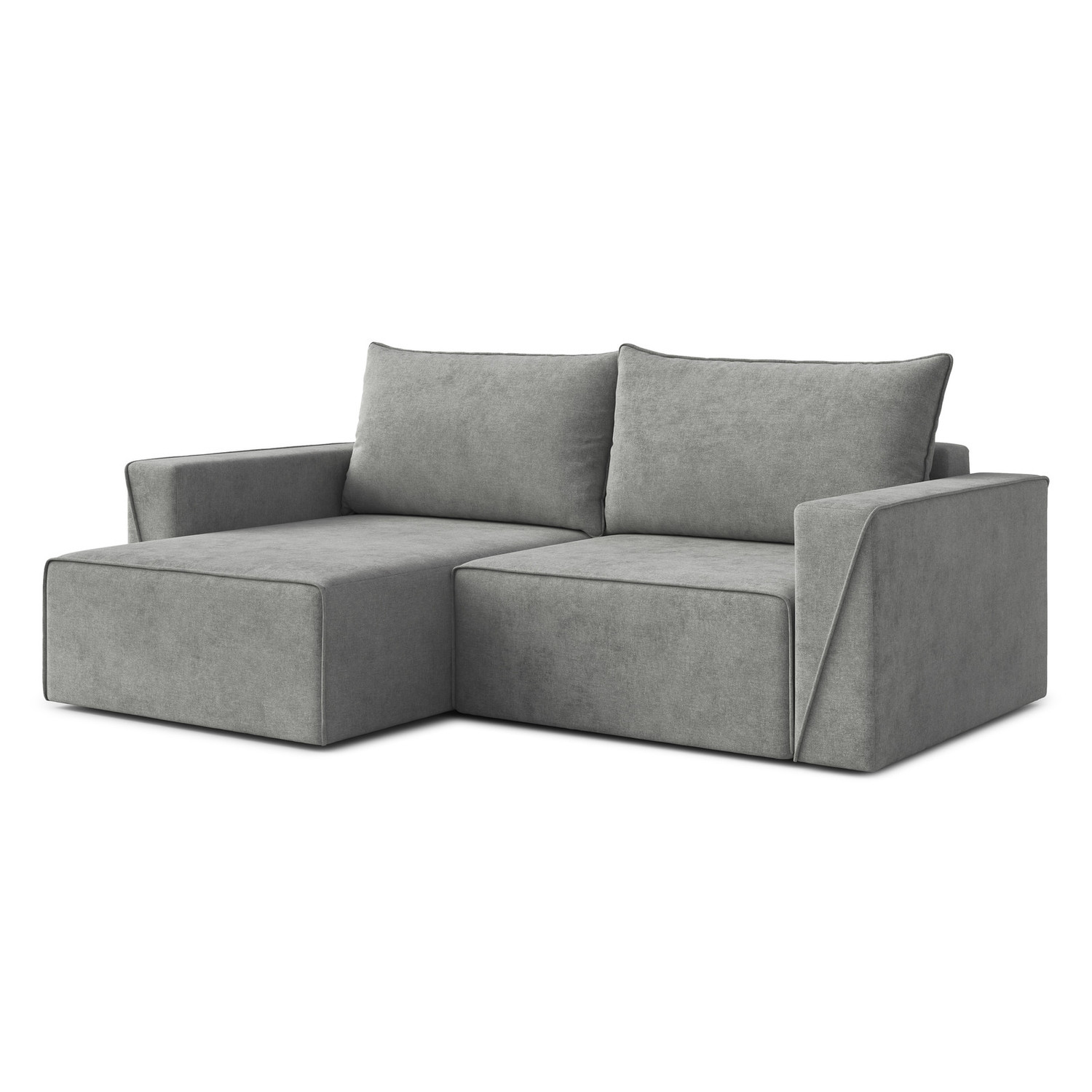 Rozkládací rohová sedací souprava CORTE Levá Šedá