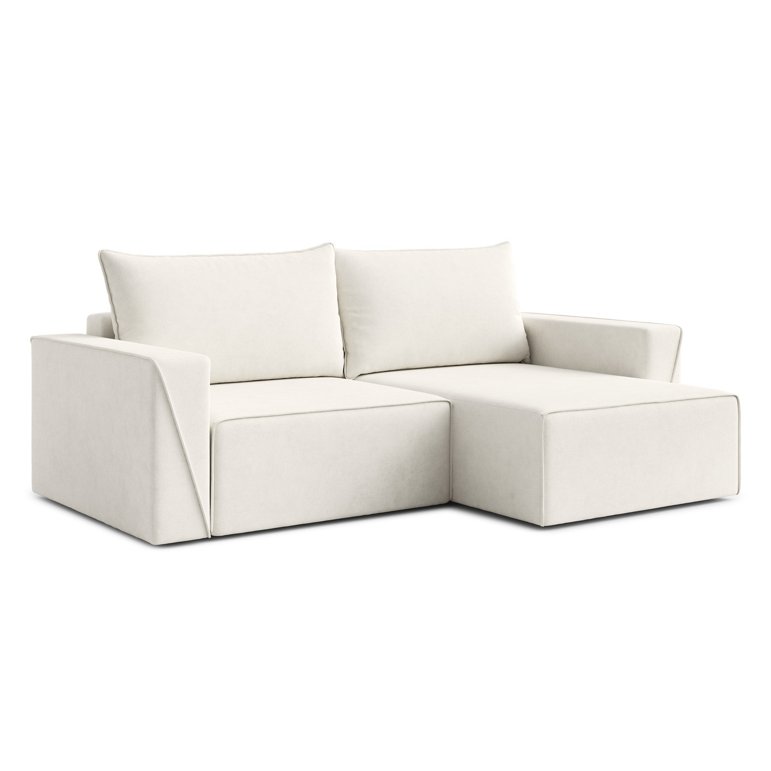 Rozkládací rohová sedací souprava CORTE Pravá Béžová