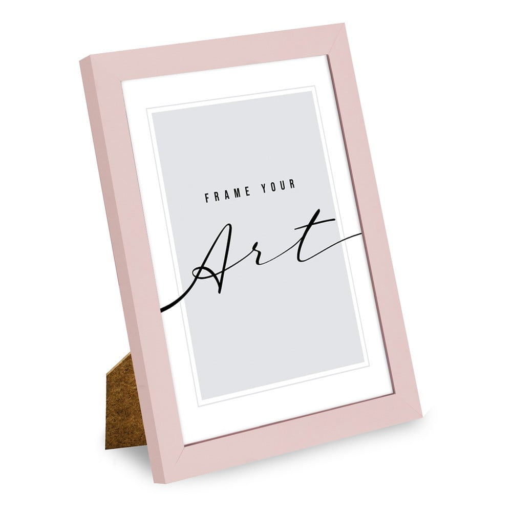 Světle růžový stojací/na zeď rámeček 12x17 cm – knor knor