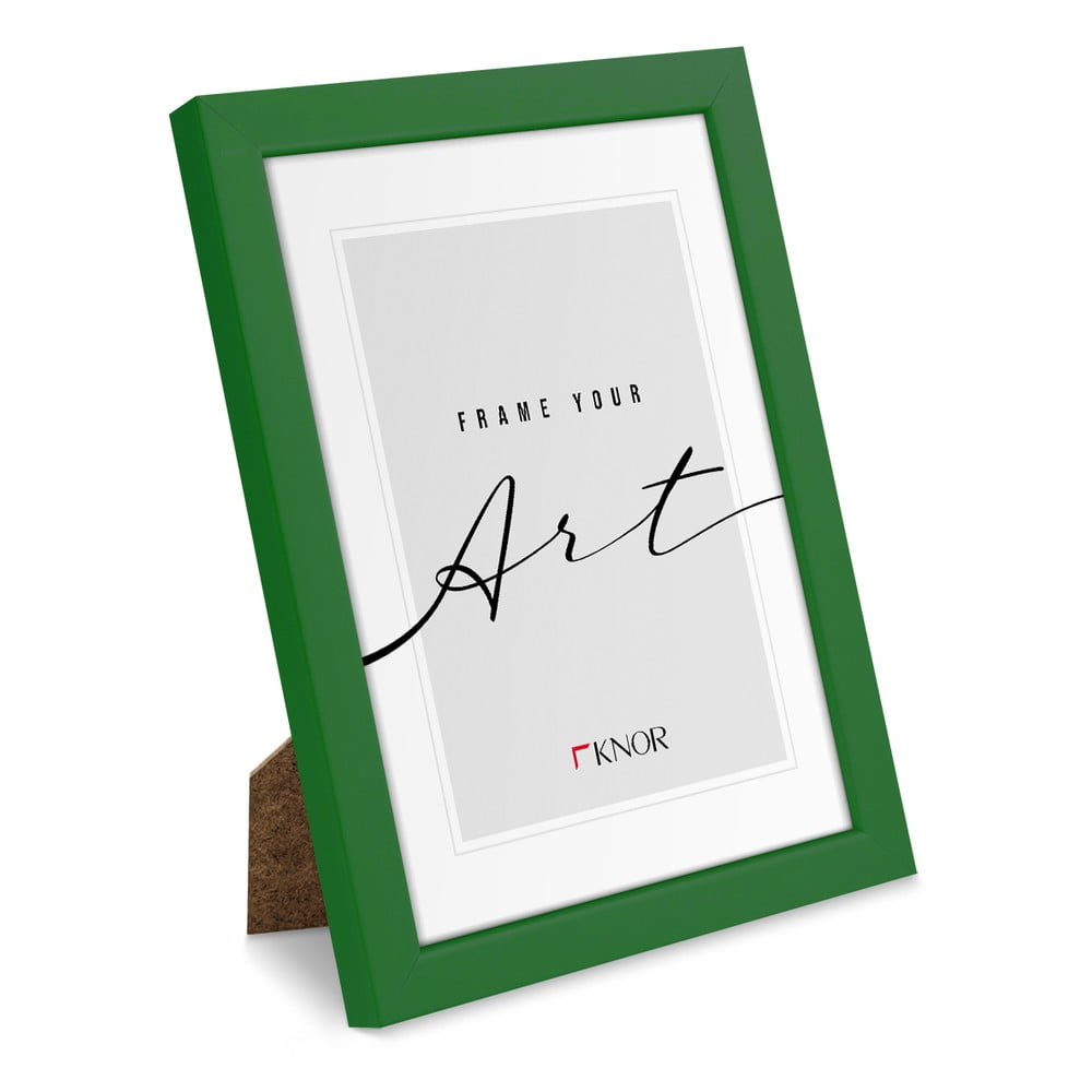Zelený stojací/na zeď rámeček 12x17 cm – knor knor