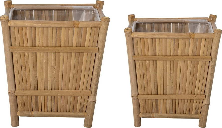 Bambusové obaly na květináče v sadě 2 ks Sole – Bloomingville Bloomingville
