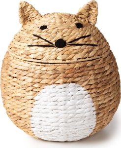 Dětsk&yacute; ko&scaron; na hračky z vodn&iacute;ho hyacintu v př&iacute;rodn&iacute; barvě &oslash; 40x43 cm Cat &ndash; Compactor Compactor