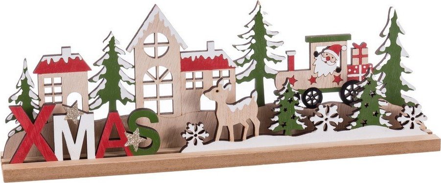 Dřevěná vánoční figurka (výška 11 cm) Xmas – Casa Selección Casa Selección