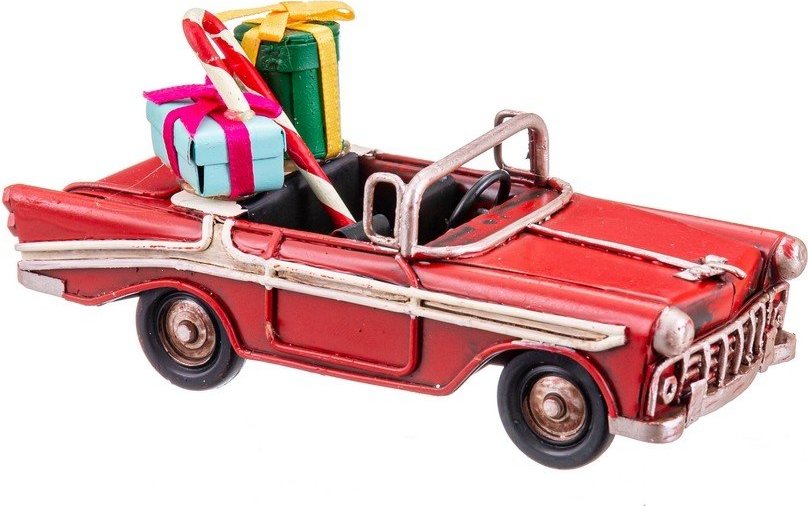 Kovová vánoční figurka (výška 5 cm) Car – Casa Selección Casa Selección