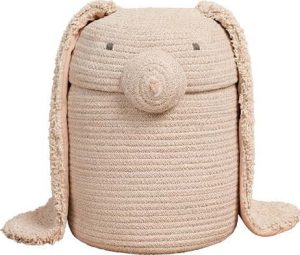 Kr&eacute;mov&yacute; l&aacute;tkov&yacute; dětsk&yacute; ko&scaron; na hračky &oslash; 25x30 cm Rita the Rabbit &ndash; Lorena Canals Lorena Canals