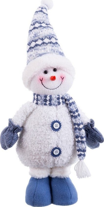 Látková vánoční figurka (výška 41 cm) Snowman – Casa Selección Casa Selección