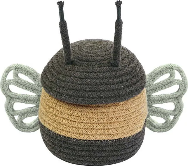 Látkový dětský koš na hračky ø 15x15 cm Baby Bee – Lorena Canals
