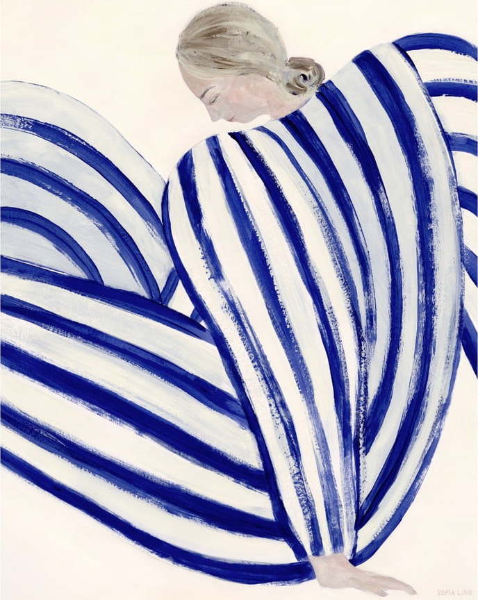 Plakát 30x40 cm Blue Stripe at Concorde – The Poster Club The Poster Club