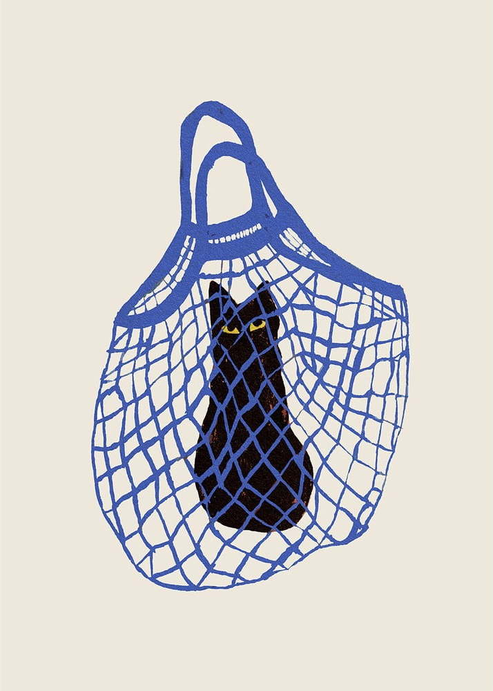 Plakát 30x40 cm The Cat’s In The Bag – The Poster Club The Poster Club