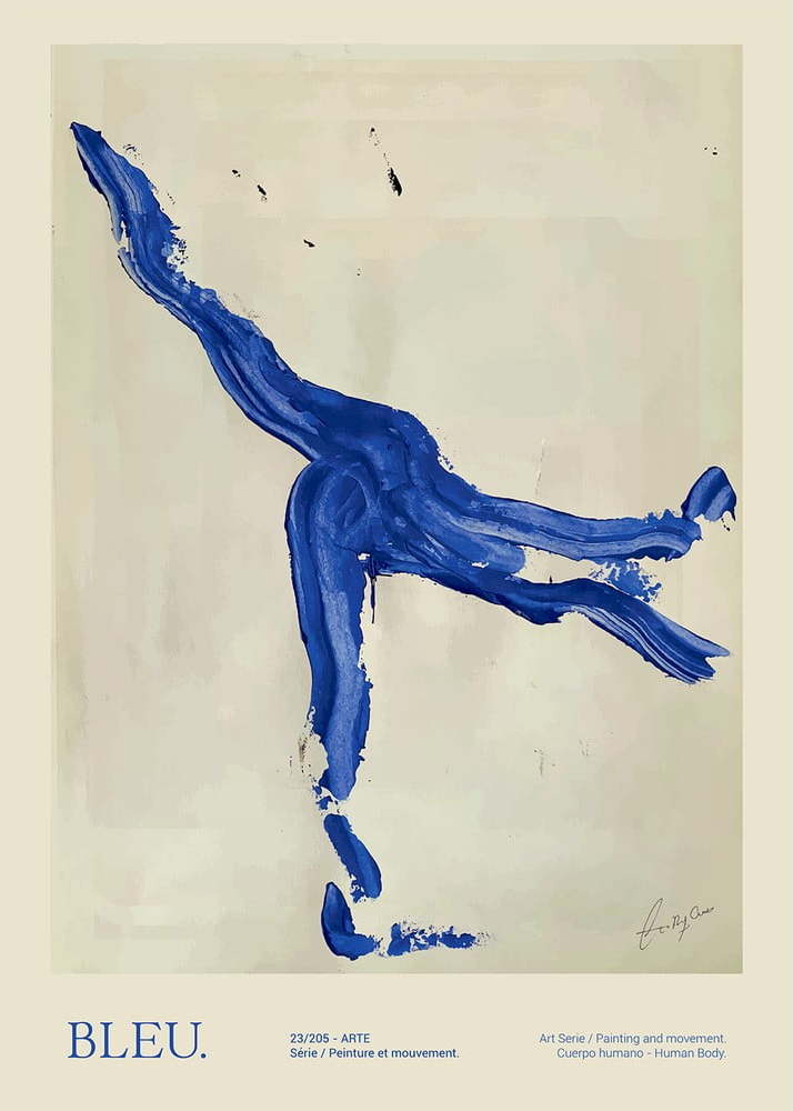 Plakát 50x70 cm Bleu – The Poster Club The Poster Club