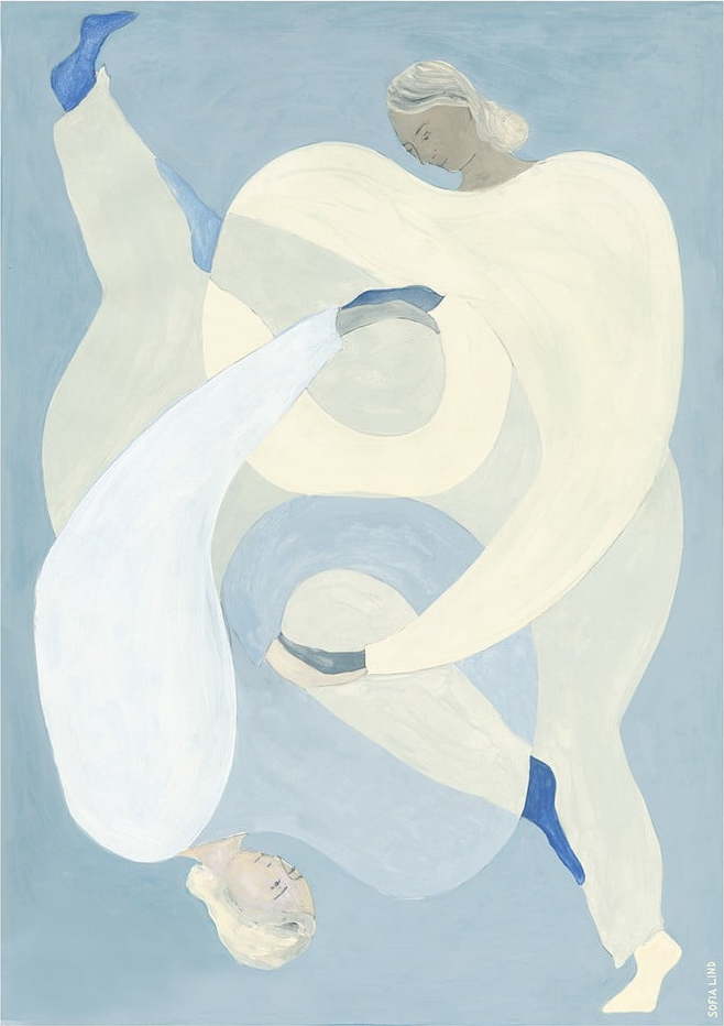 Plakát 70x100 cm Hold You - Blue – The Poster Club The Poster Club