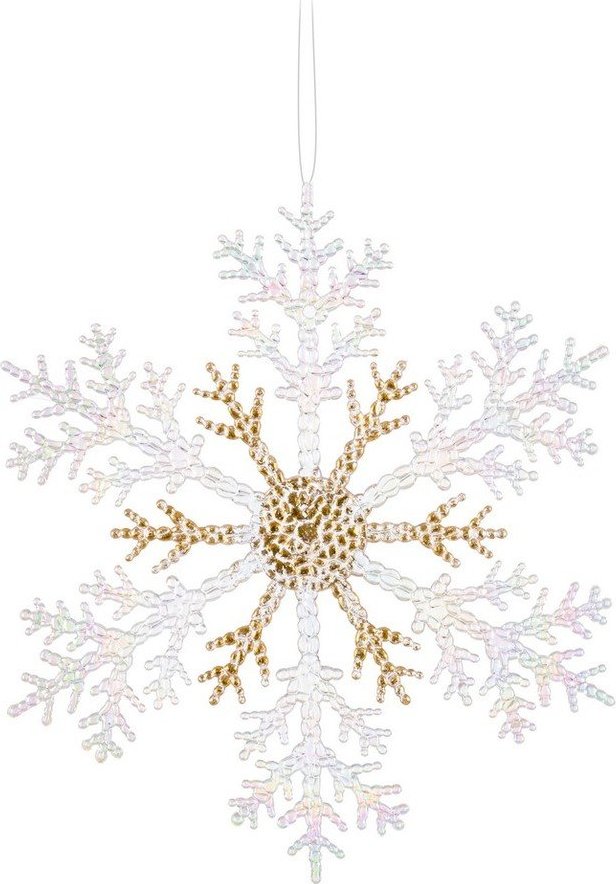 Plastová závěsná vánoční dekorace 25 cm Snowflake – Casa Selección Casa Selección