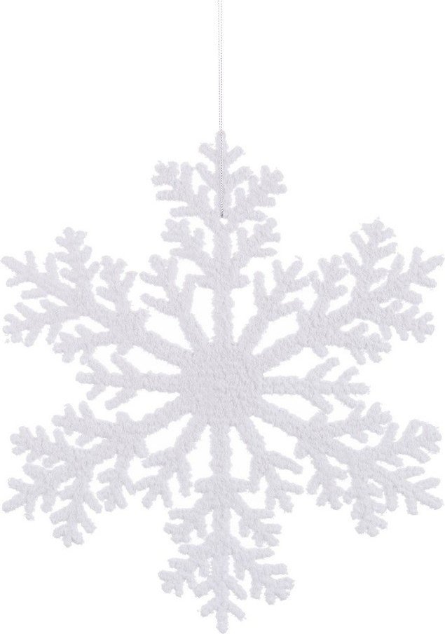 Plastová závěsná vánoční dekorace 25 cm Snowflake – Casa Selección Casa Selección