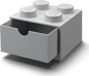 &Scaron;ed&yacute; stoln&iacute; box se z&aacute;suvkou LEGO&reg; Brick