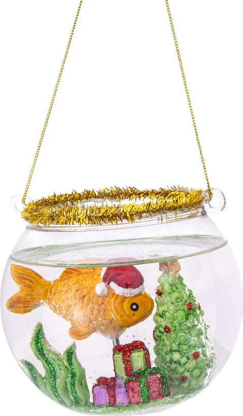Skleněná ručně vyrobená vánoční koule ø 8 cm Fish Bowl – Sass & Belle Sass & Belle