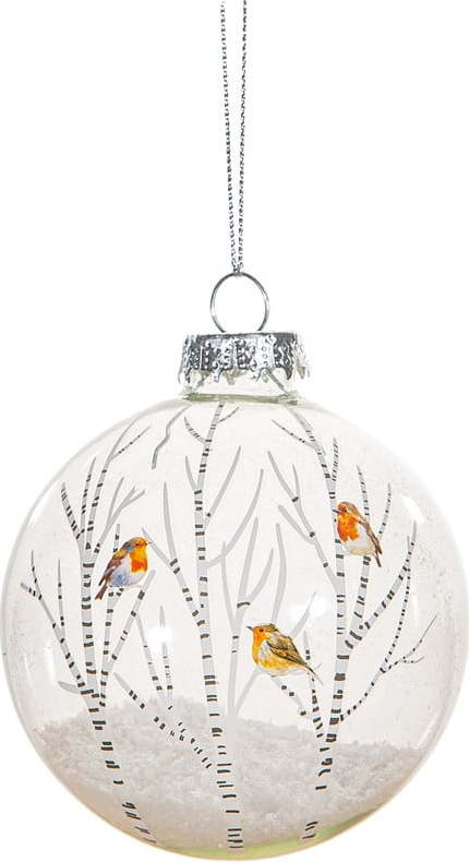 Skleněná ručně vyrobená vánoční koule ø 8 cm Robins – Sass & Belle Sass & Belle