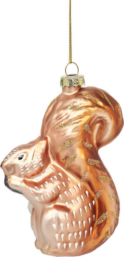 Skleněná ručně vyrobená vánoční ozdoba 11 cm Squirrel – Sass & Belle Sass & Belle