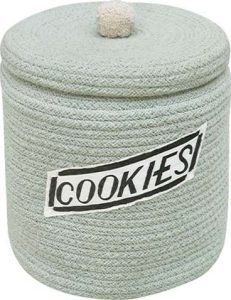 Světle modr&yacute; l&aacute;tkov&yacute; dětsk&yacute; ko&scaron; na hračky &oslash; 20x26 cm Cookie Jar &ndash; Lorena Canals Lorena Canals