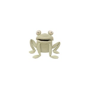 Zelen&yacute; l&aacute;tkov&yacute; dětsk&yacute; ko&scaron; na hračky &oslash; 15x15 cm Mini Fred the Frog &ndash; Lorena Canals Lorena Canals