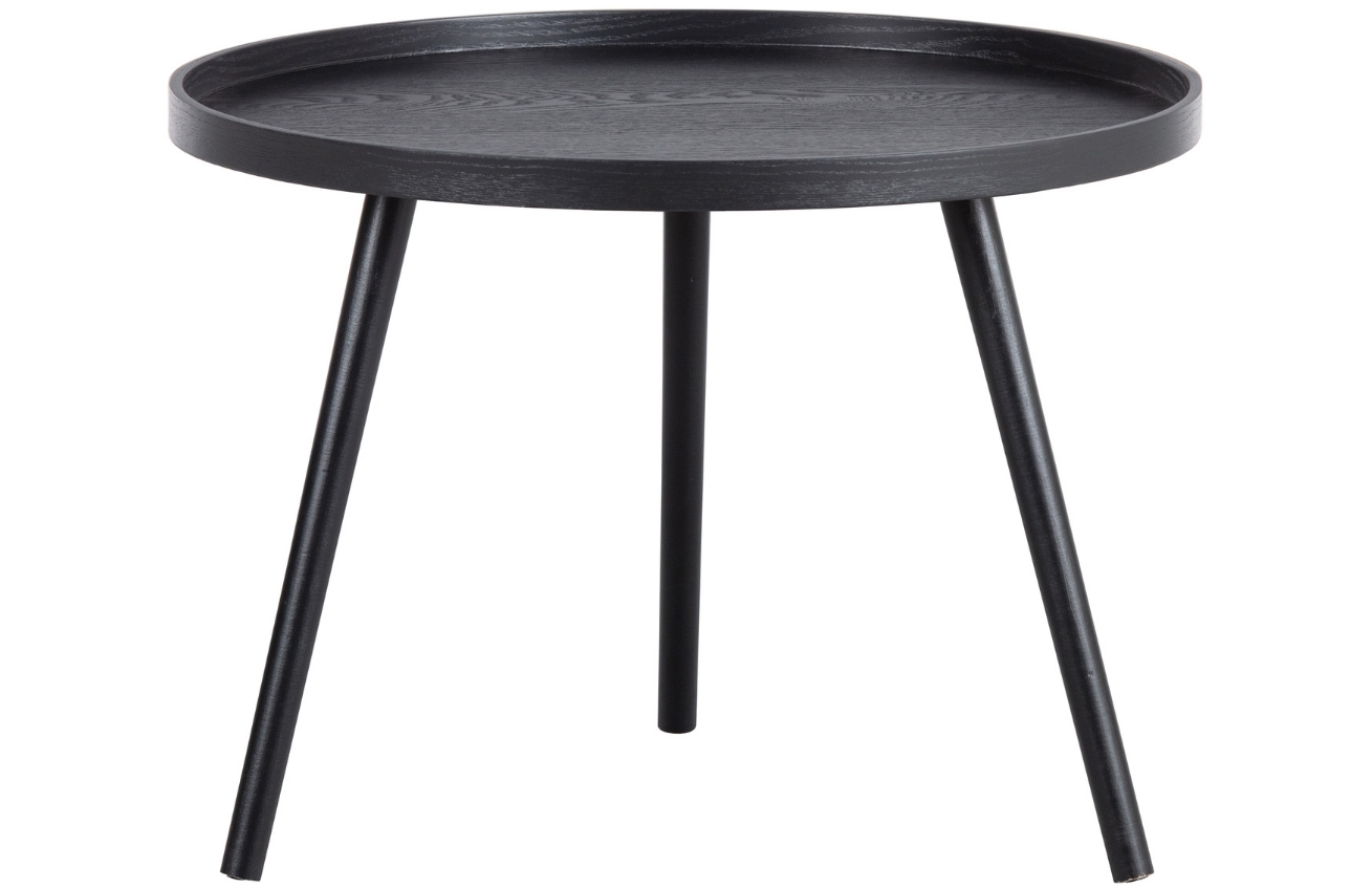 WOOOD Černý dřevěný konferenční stolek Mireli 60 cm WOOOD