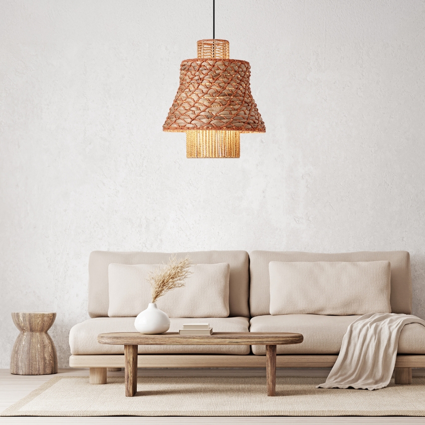 Nova Luce Oranžové závěsné světlo Copos 40 cm Nova Luce