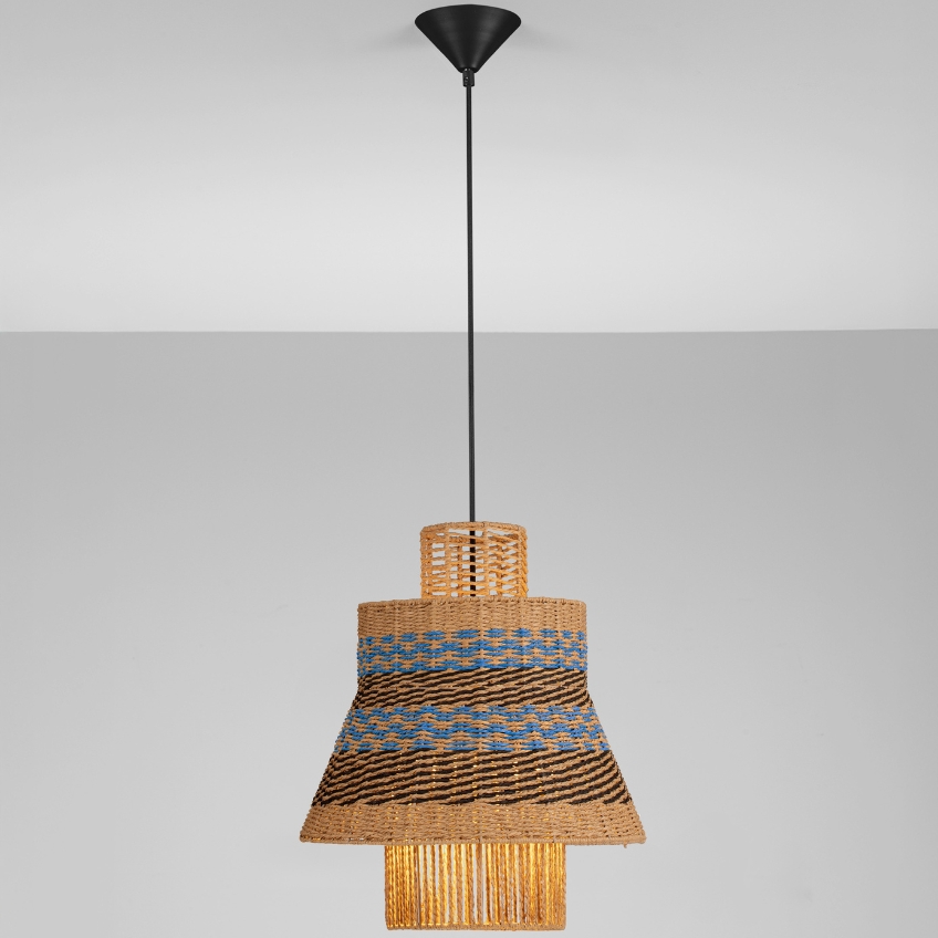 Nova Luce Modré závěsné světlo Copos 40 cm Nova Luce