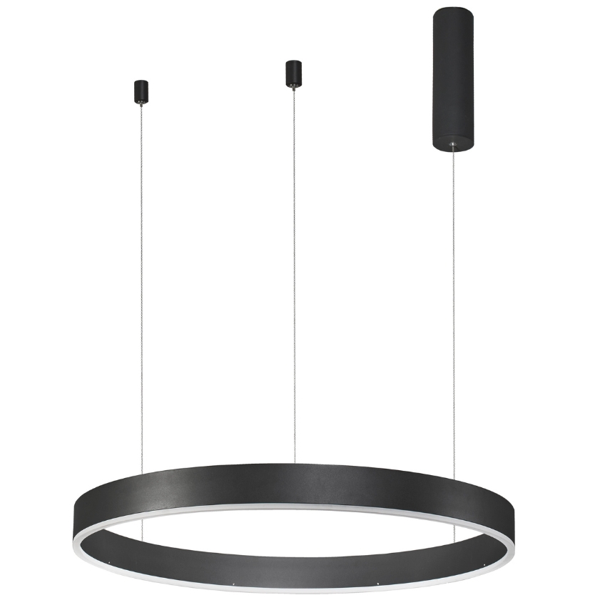 Černé kovové závěsné LED světlo Nova Luce Motif 60 cm Nova Luce