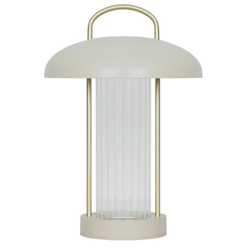 Nordlux Béžová kovová stolní LED lampa Mirano Nordlux