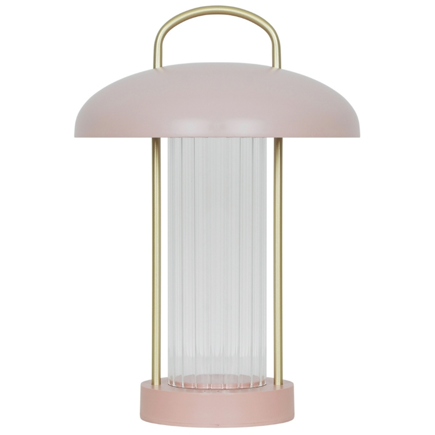 Nordlux Růžová kovová stolní LED lampa Mirano Nordlux