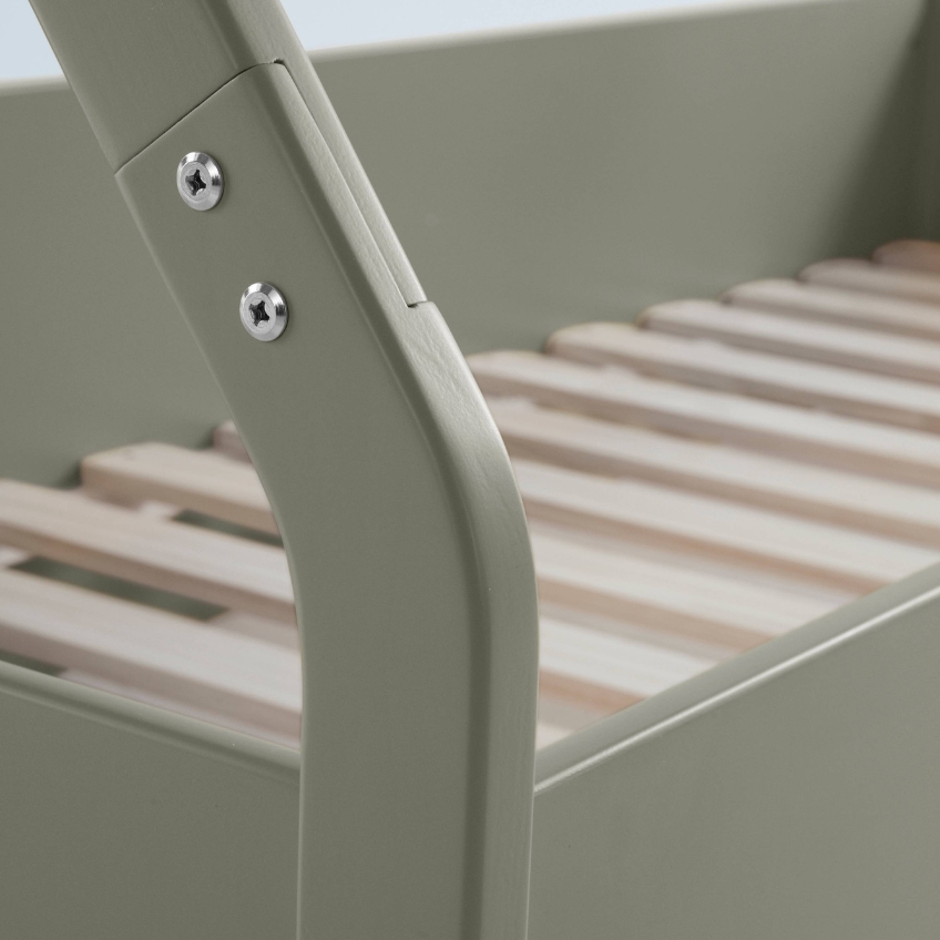 Jotex Zelenošedá lakovaná postel CAMPO 90 x 200 cm Jotex