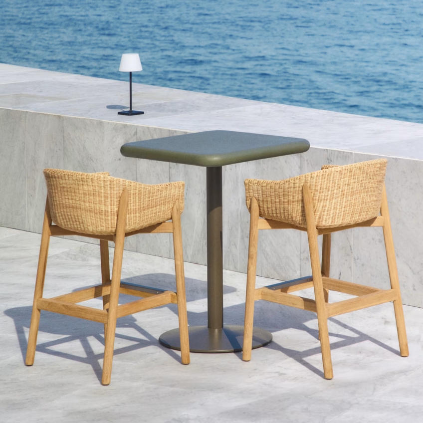 Zelený cementový barový stůl Kave Home Esilda 70 x 70 cm Kave Home