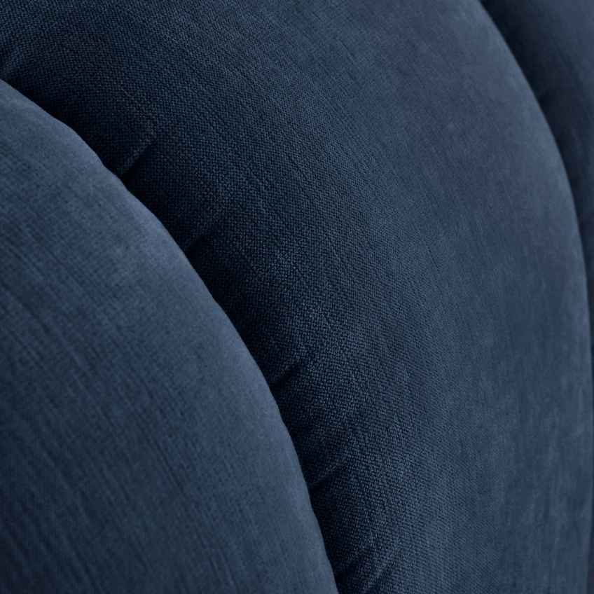 Jotex Modrá čalouněná dvoulůžková postel DERMY 160 x 200 cm Jotex