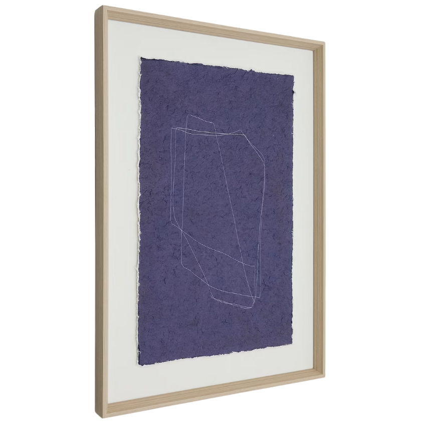 Modrý abstraktní obraz Kave Home Durkan 70 x 50 cm Kave Home