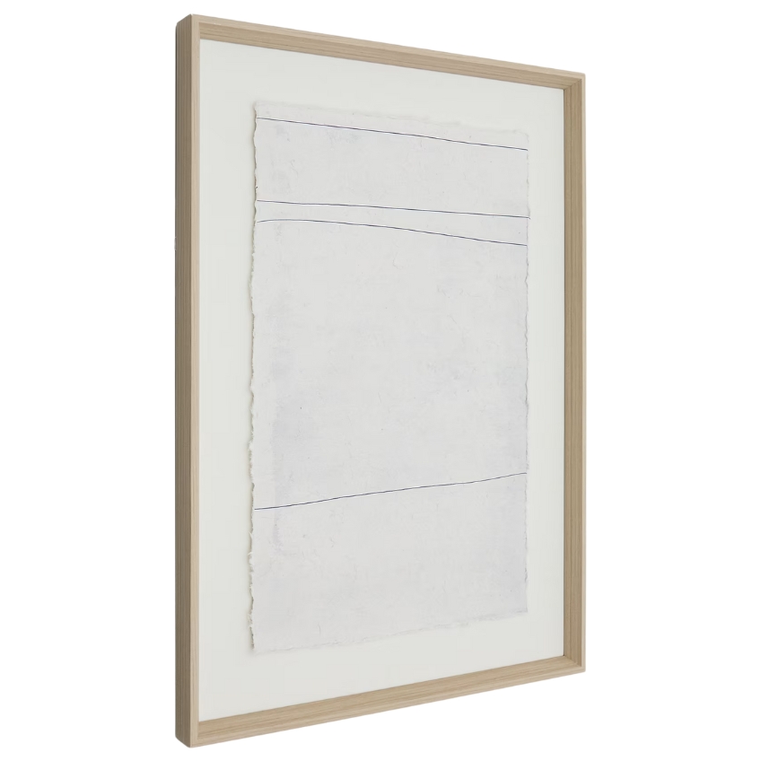 Bílý abstraktní obraz Kave Home Durkan 70 x 50 cm Kave Home