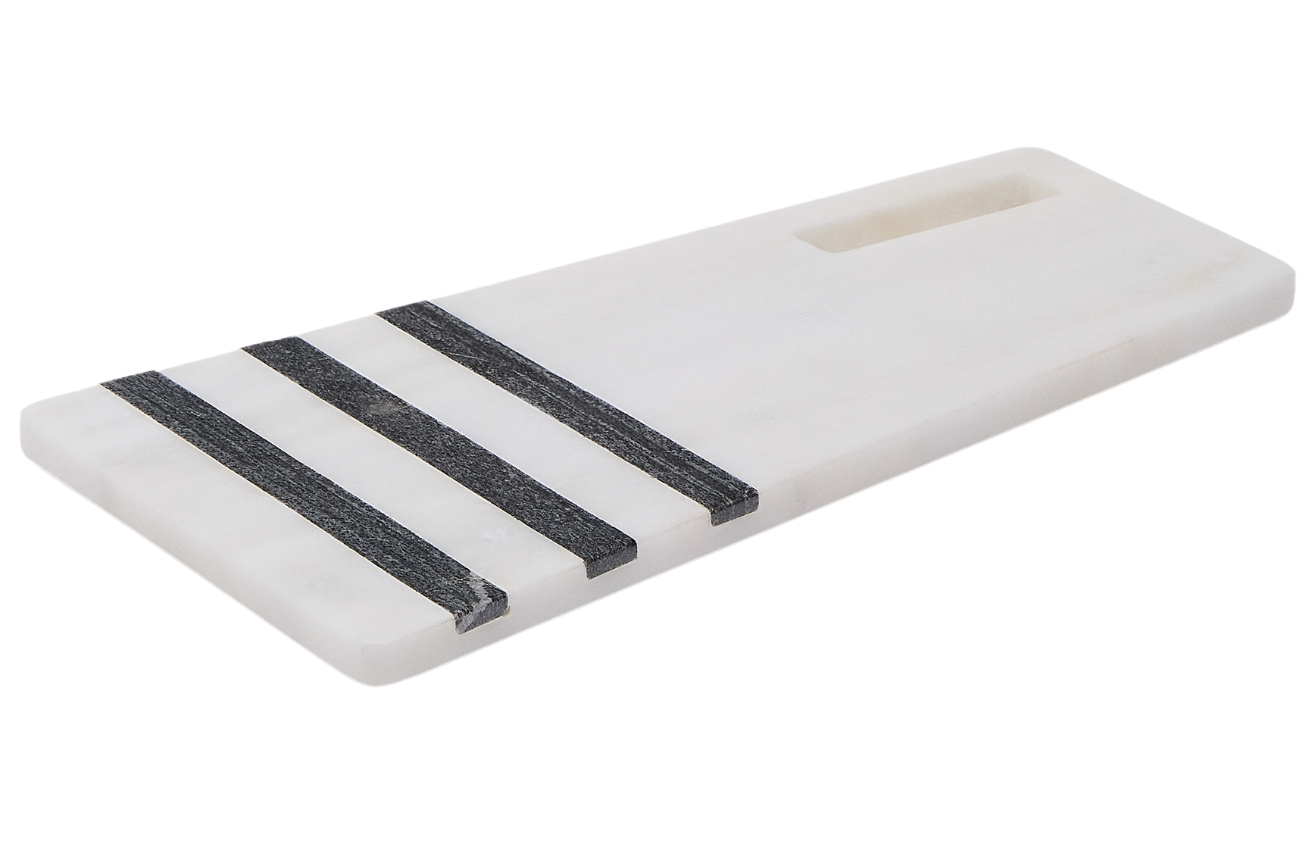 Bílo-černé mramorové servírovací prkénko Kave Home Nira 40 x 20 cm Kave Home