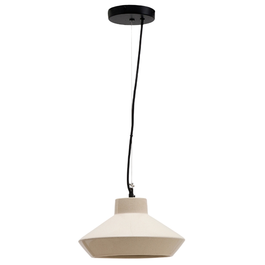 Béžové keramické závěsné světlo Kave Home Portol 31 cm Kave Home