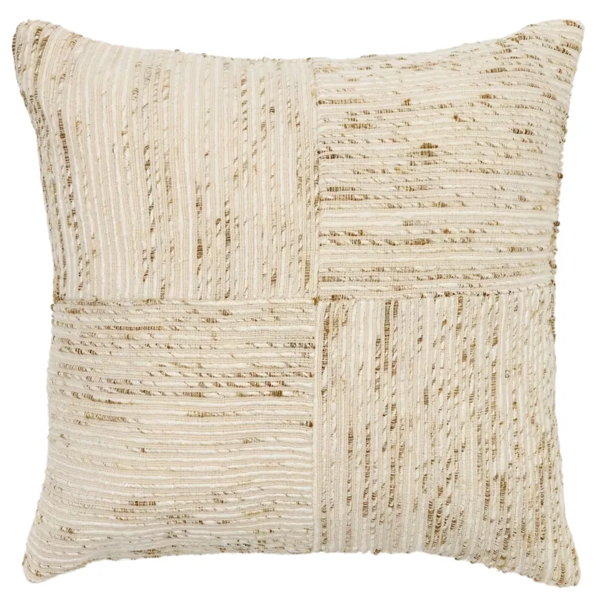 Kave Home Béžovo-zelený povlak na polštář Anuba 45 x 45 cm