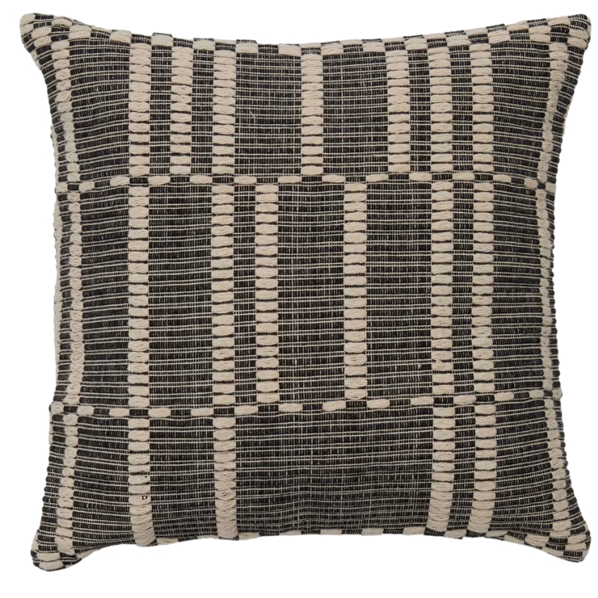 Kave Home Černý bavlněný povlak na polštář Kavri 50 x 50 cm Kave Home