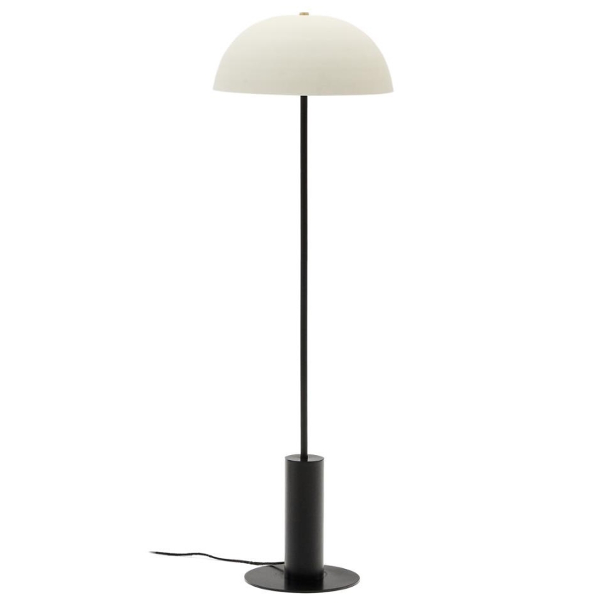 Bílá kovová stojací lampa Kave Home Nibla 140 cm Kave Home