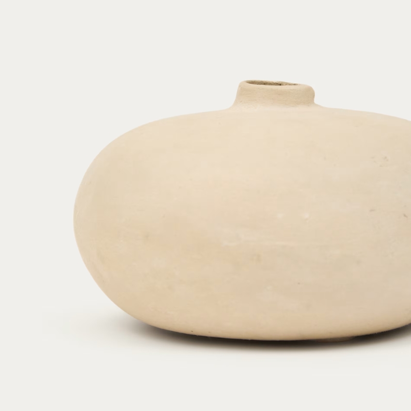 Bílá váza Kave Home Nivala ø 15 cm Kave Home