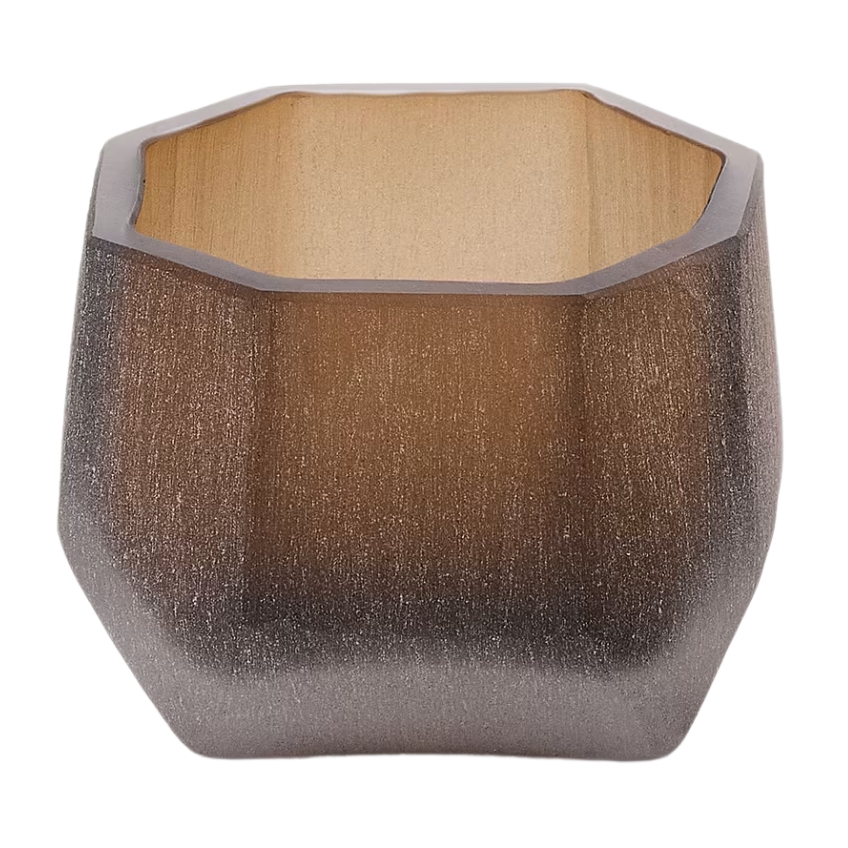 Hnědá skleněná váza Kave Home Terrava 11 cm Kave Home
