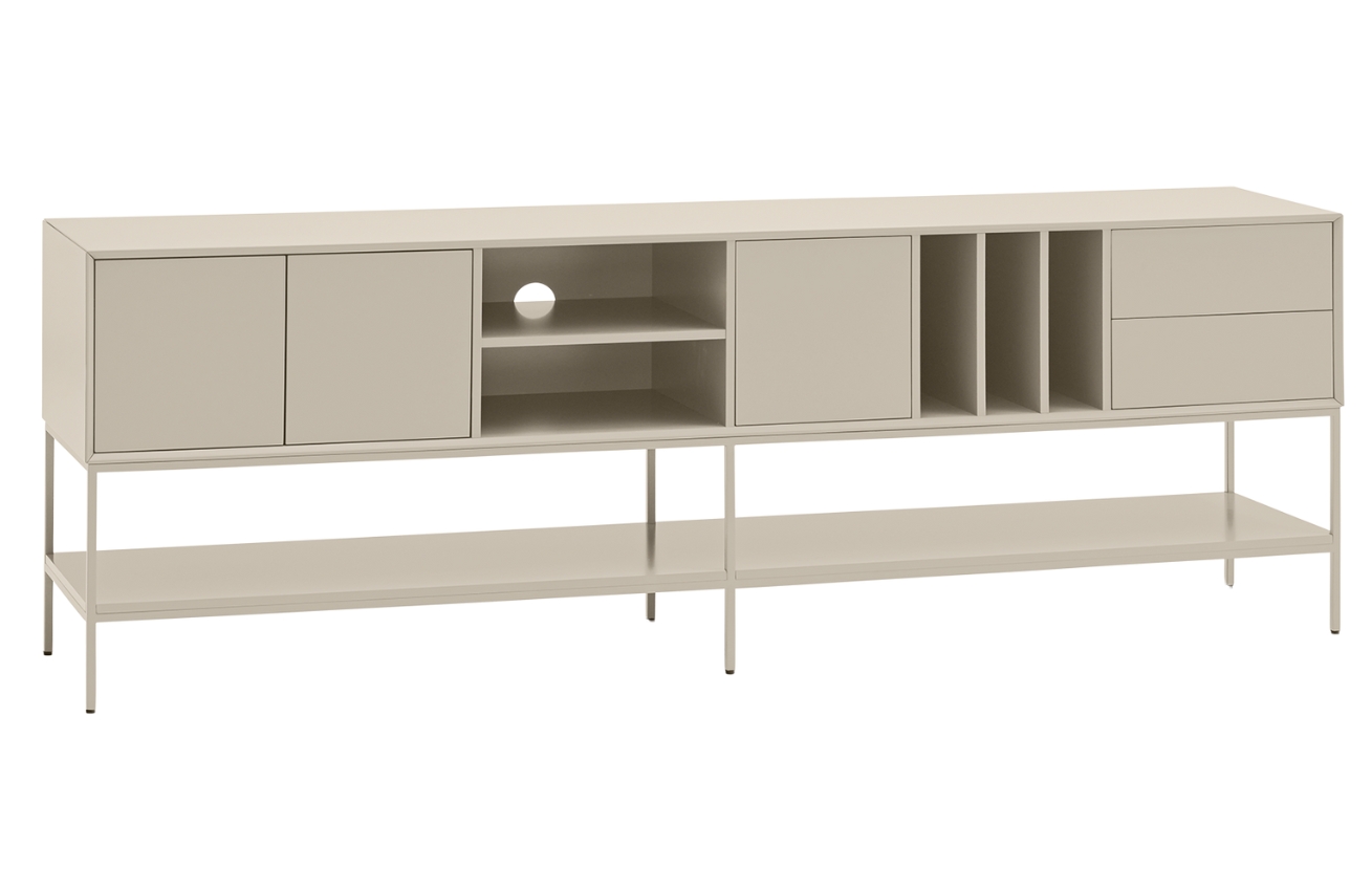 Krémový TV stolek Teulat Platt 220 x 45 cm Teulat