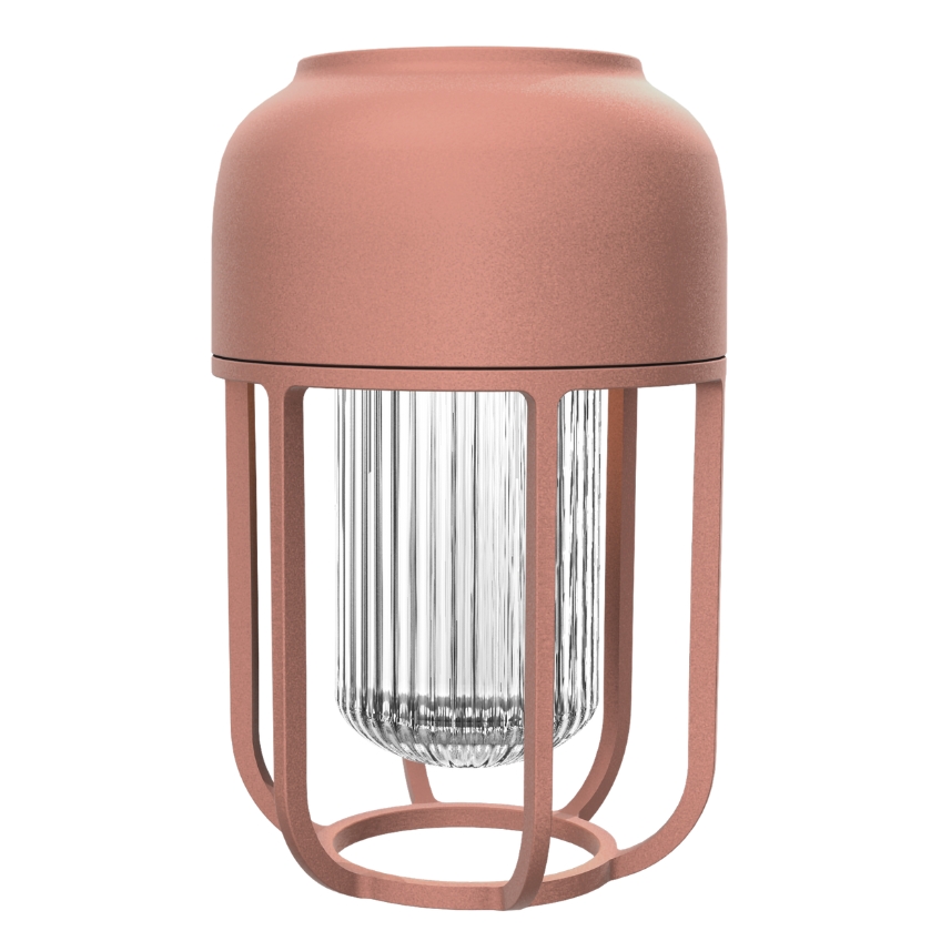 Houe Růžová kovová solární LED lampa Light No. 1 Houe