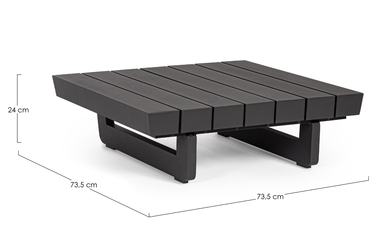 Bizzotto Hliníkový zahradní stolek Infinity 73