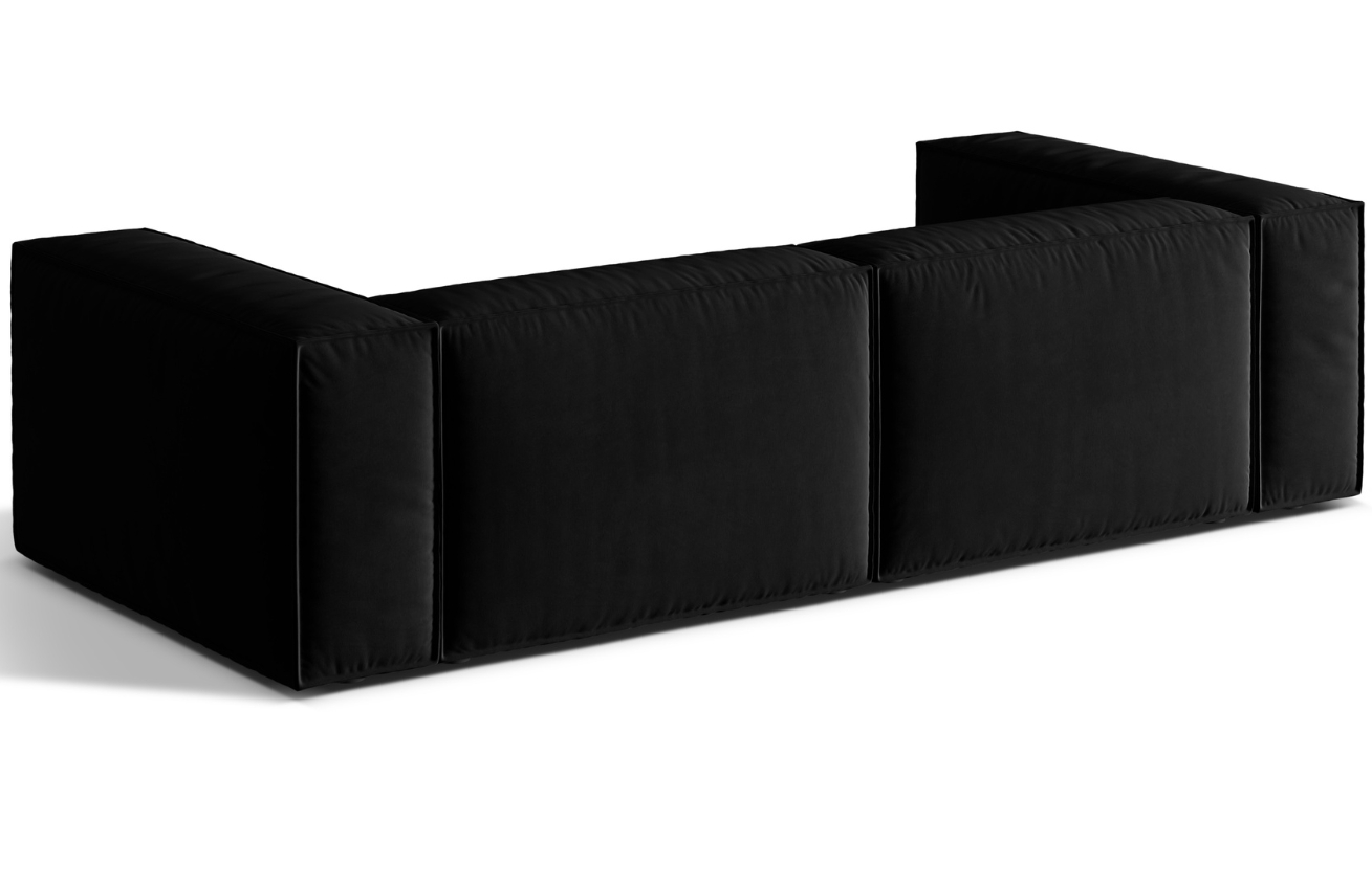 Micadoni Sametová pohovka Nuria 250 cm Micadoni