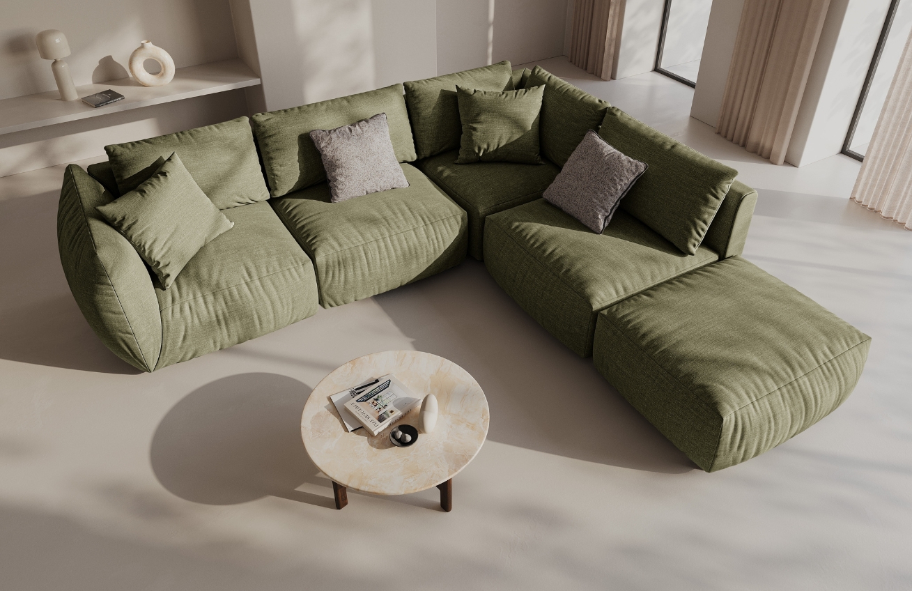 Micadoni Rohová pohovka Chris 295 cm