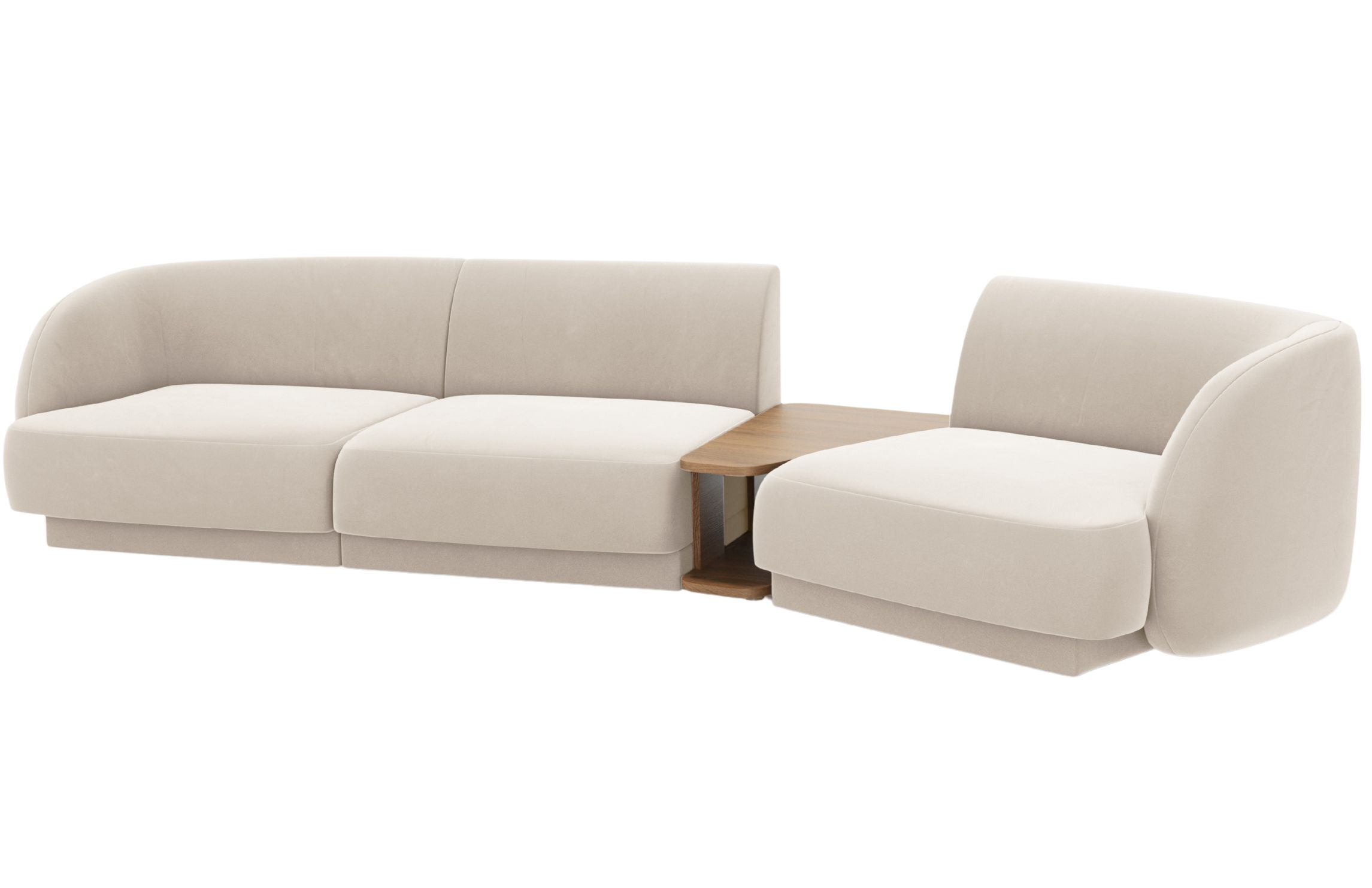 Micadoni Sametová pohovka Miley 303 cm Micadoni