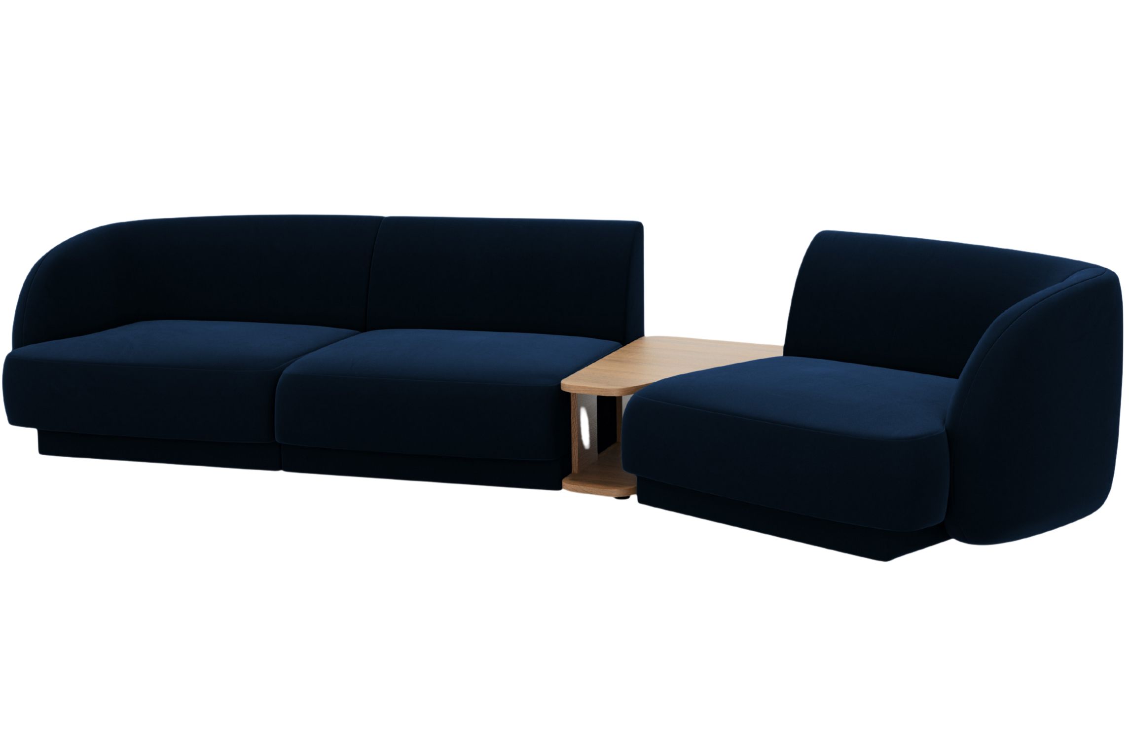 Micadoni Sametová pohovka Miley 303 cm Micadoni