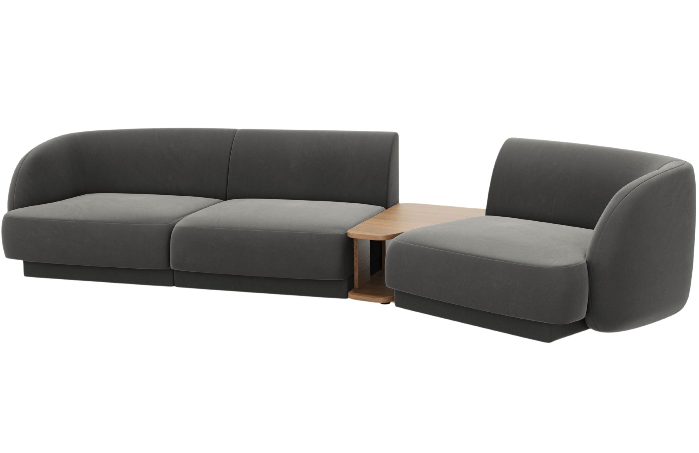 Micadoni Sametová pohovka Miley 303 cm Micadoni